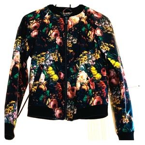 BNCI “vegan leather” pleather floral jacket